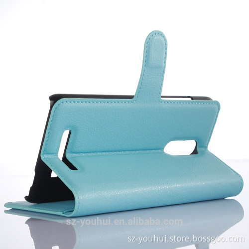 Factory price leather flip cover case for xiaomi redmi note 3
